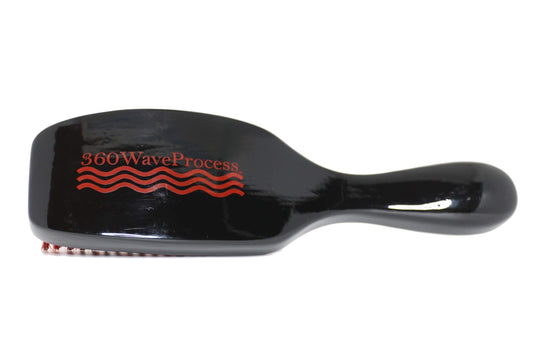 3WP Fiery Black Hybrid Wave Brush Medium (Red Bristle Mix)
