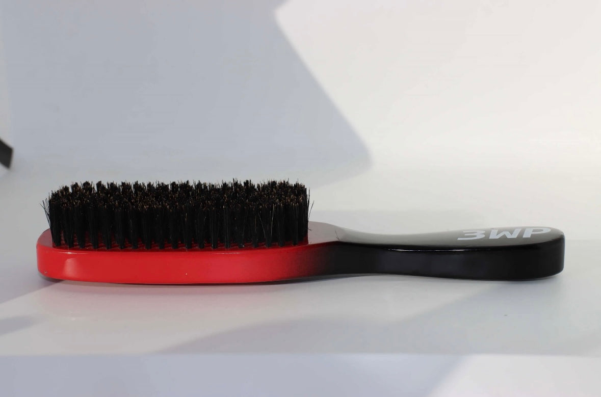3WP Medium (Red) Two Tone Flat Brush