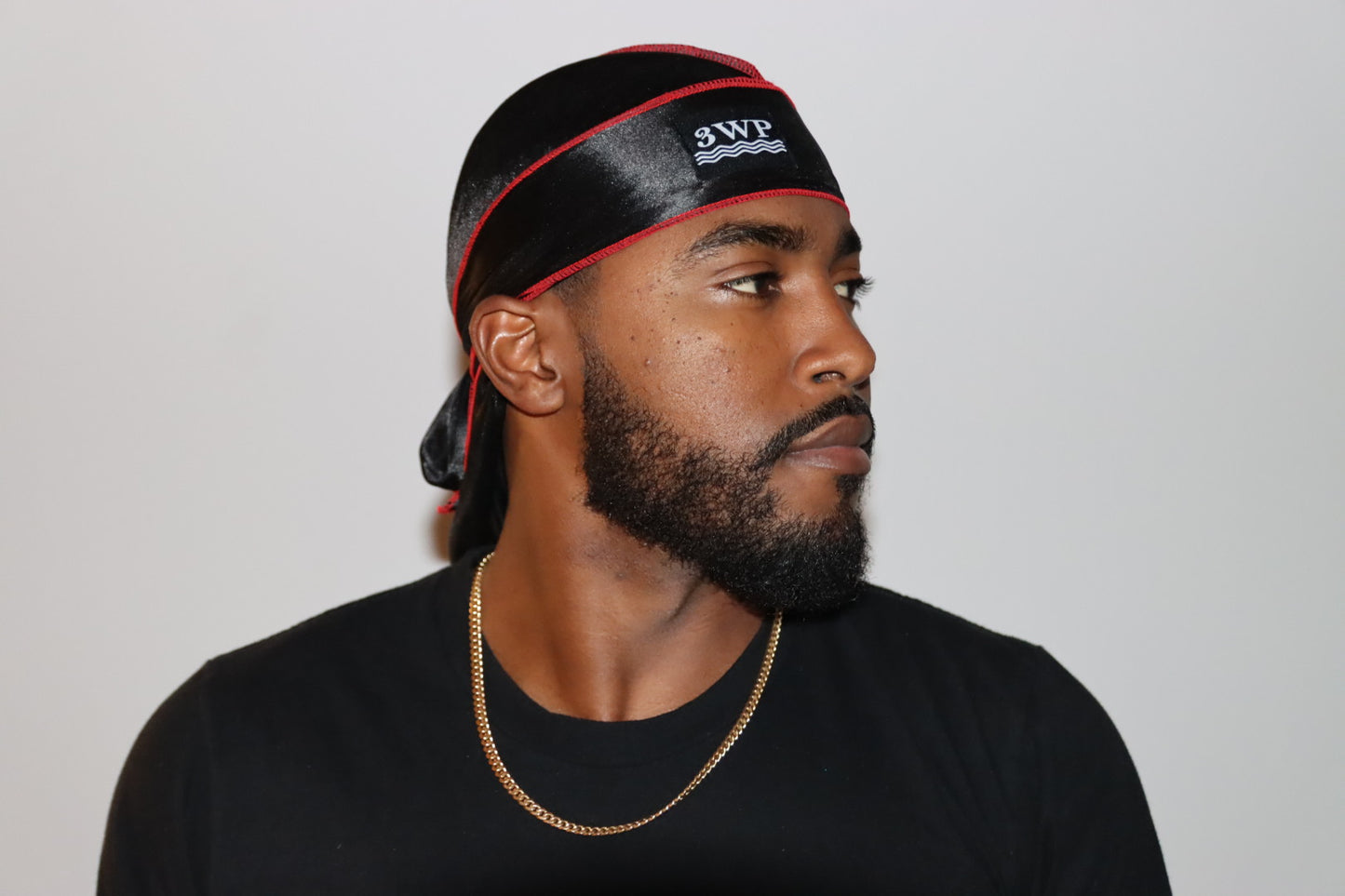 3WP Silky Du-rags with Stitching