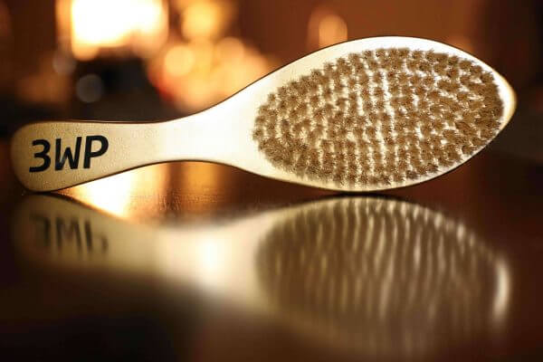 3WP Firm Softy Wave Brush (Gold Handle)