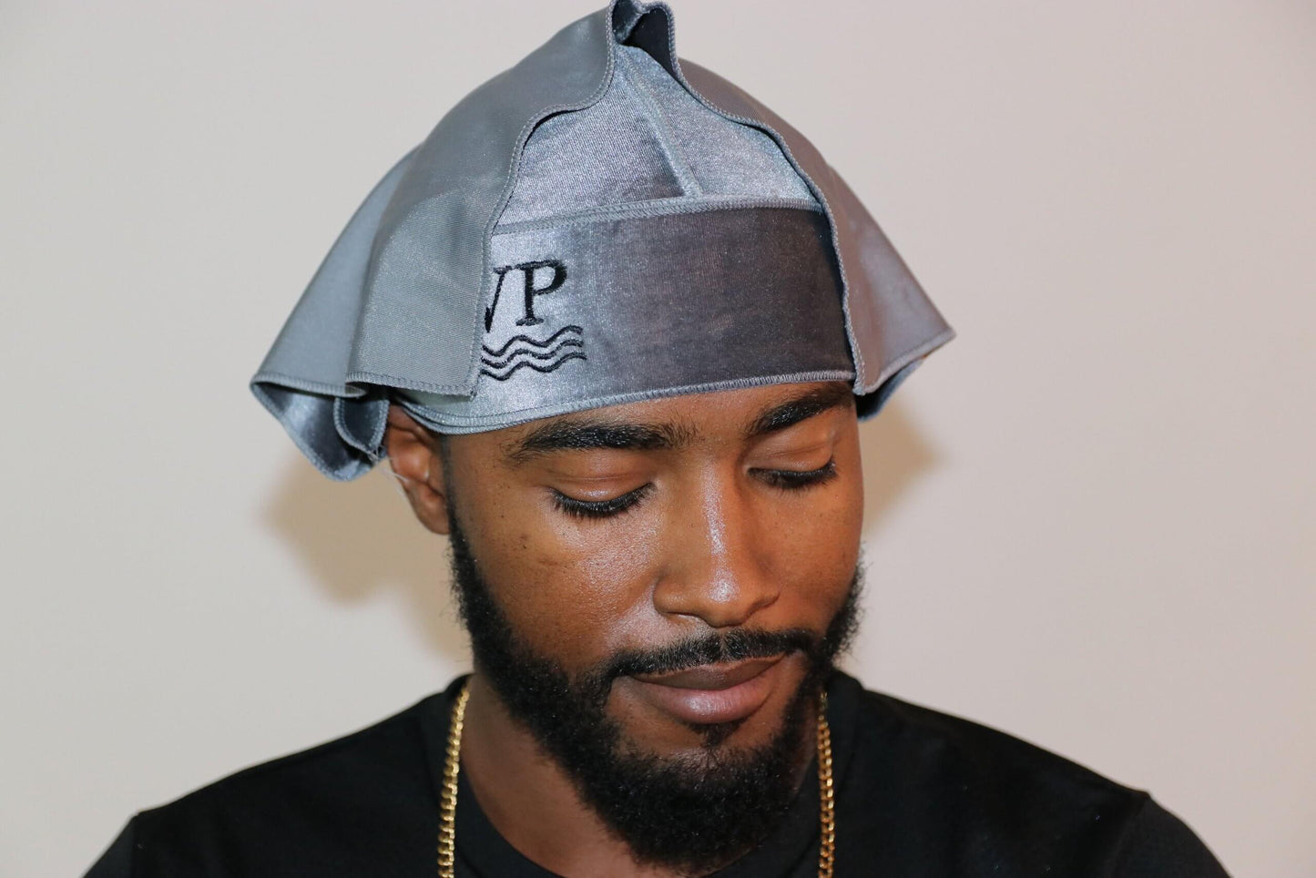 Grey 3WP Velvet Du-rag
