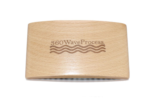 3WP Hard Wave Brush Engraved (Wood Grain)