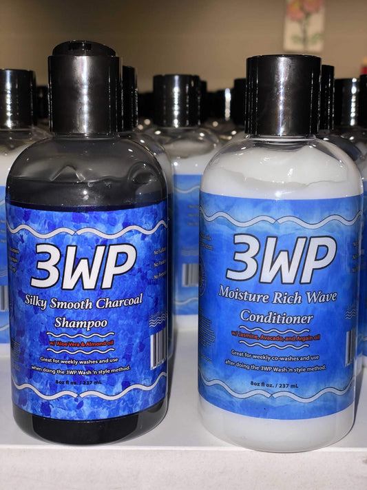 3WP Charcoal Shampoo - Moisture Conditioner Bundle