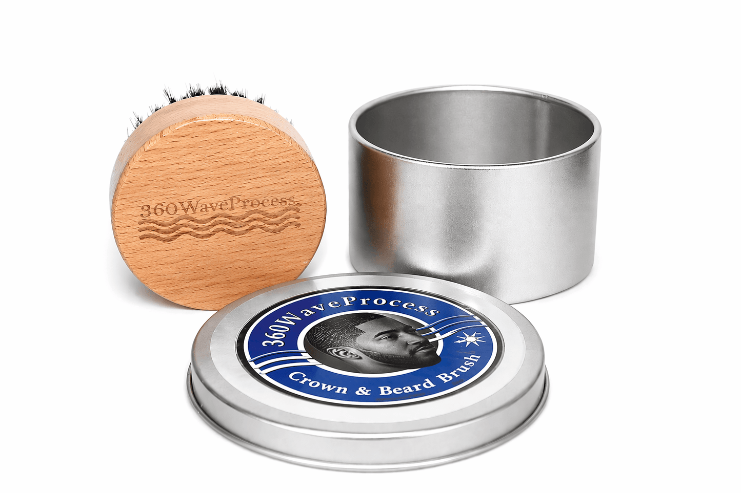 360WaveProcess Crown & Beard Brush