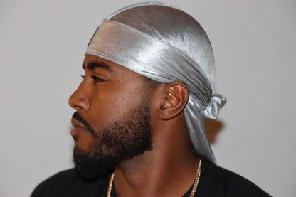 Silver 3WP Silky Du-rag