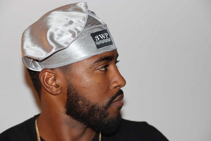 Silver 3WP Silky Du-rag